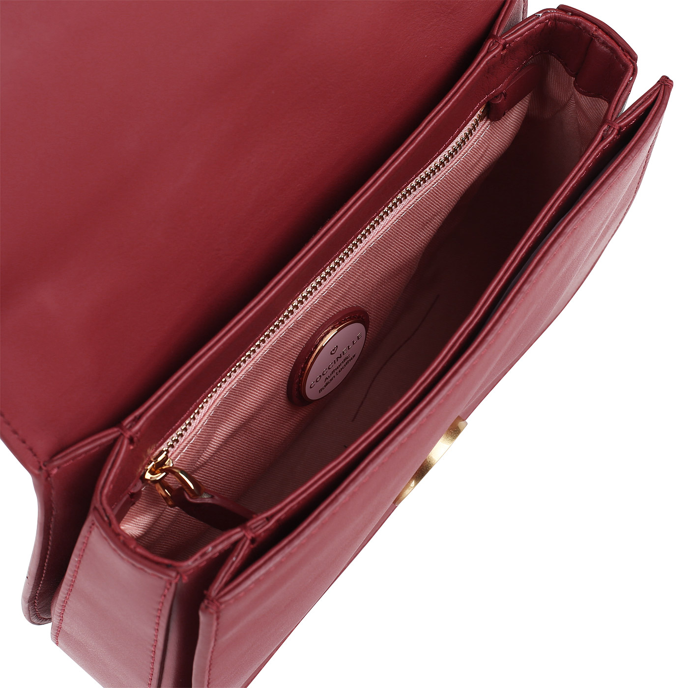 Кожаная сумочка со съемным ремешком Coccinelle Craquante Smooth