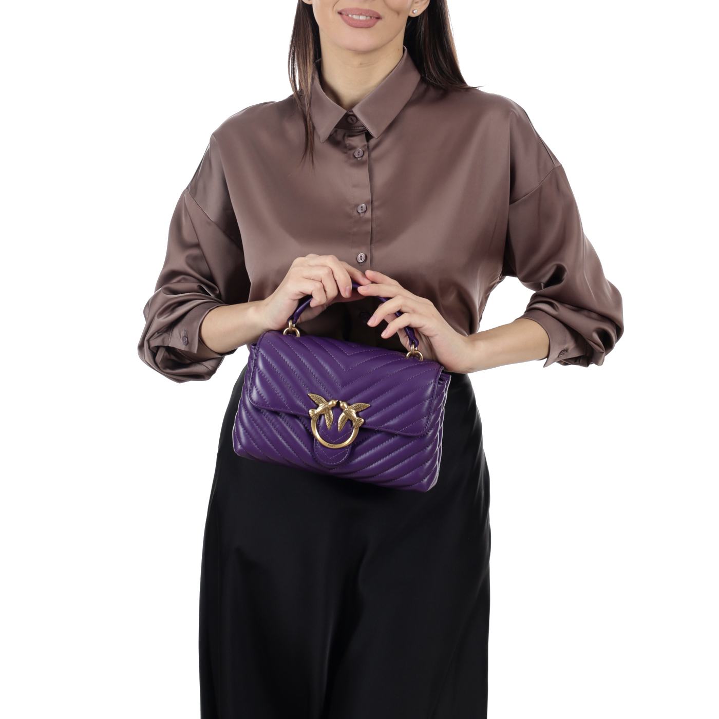 Кожаная сумка Pinko 