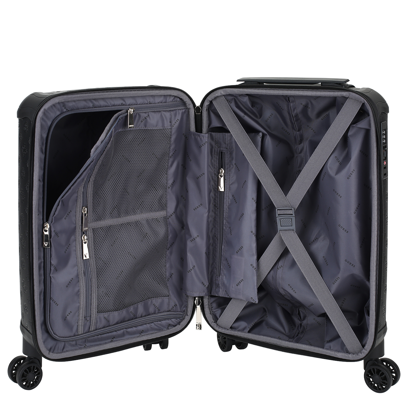 Чемодан маленький S из полиурeтана Guess Wilder Travel