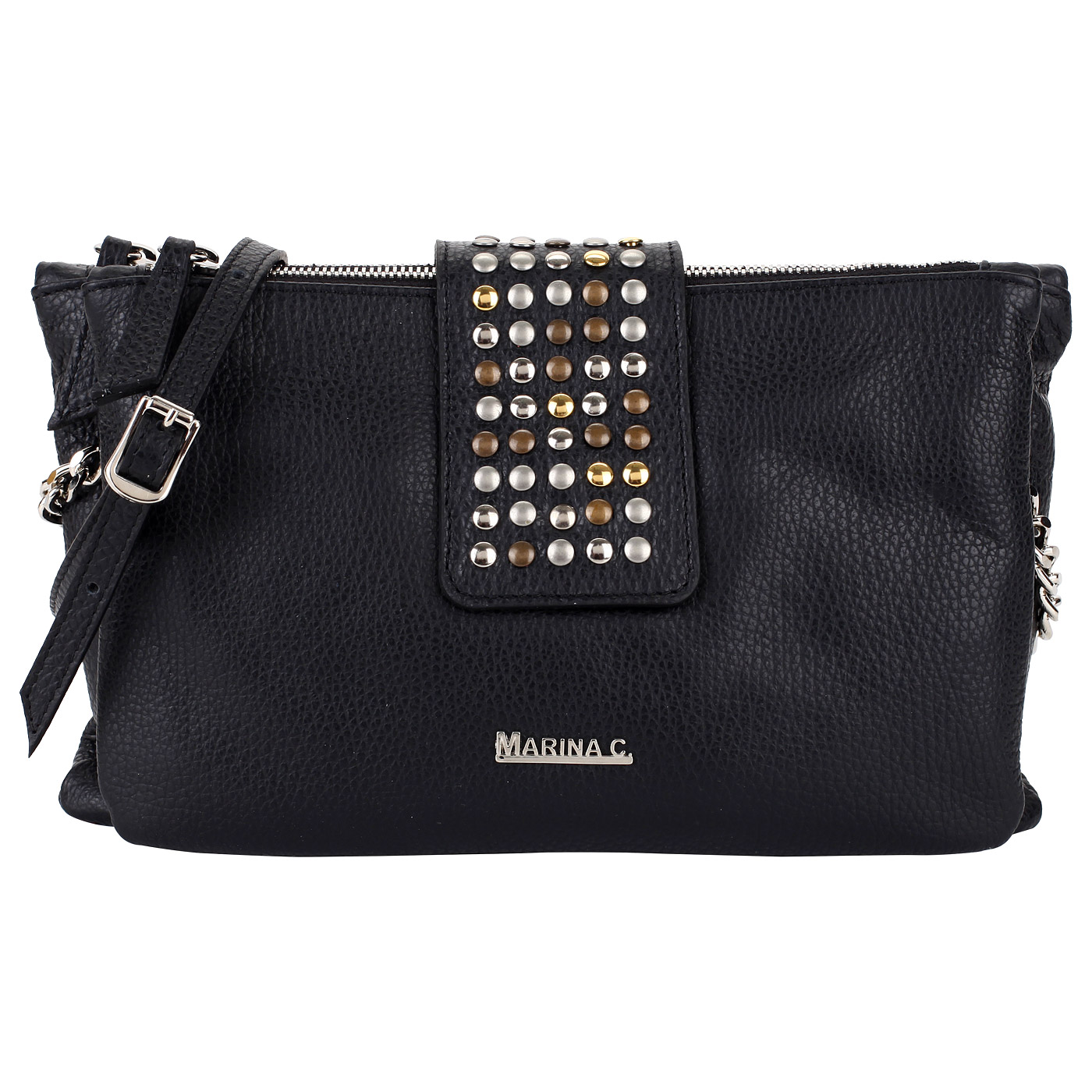 Marina Creazioni Кожаная сумочка с двумя отделами