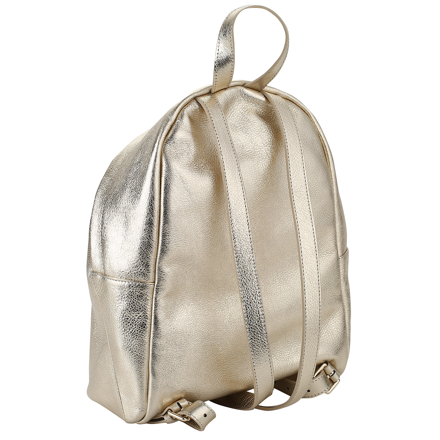 Рюкзак из металлизированной кожи Aurelli 