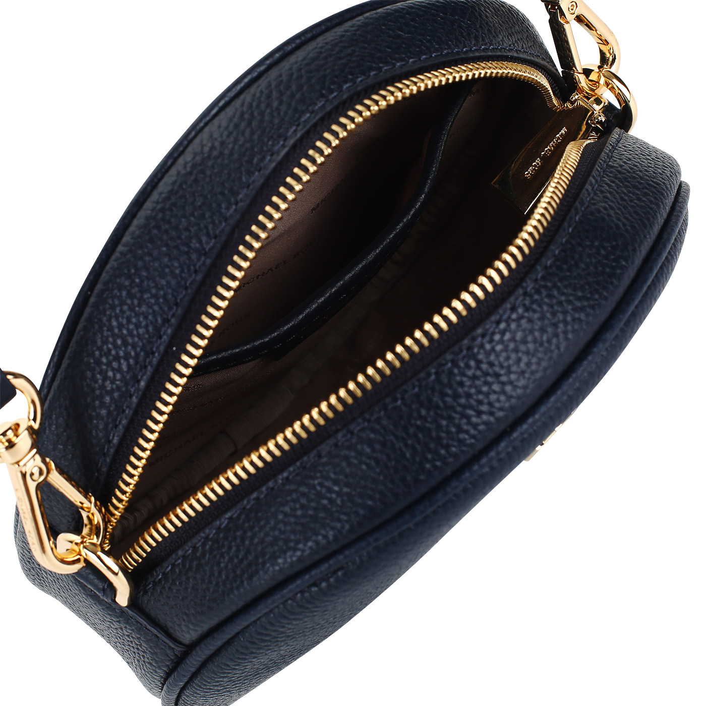 Круглая кожаная сумочка Michael Kors Crossbodies