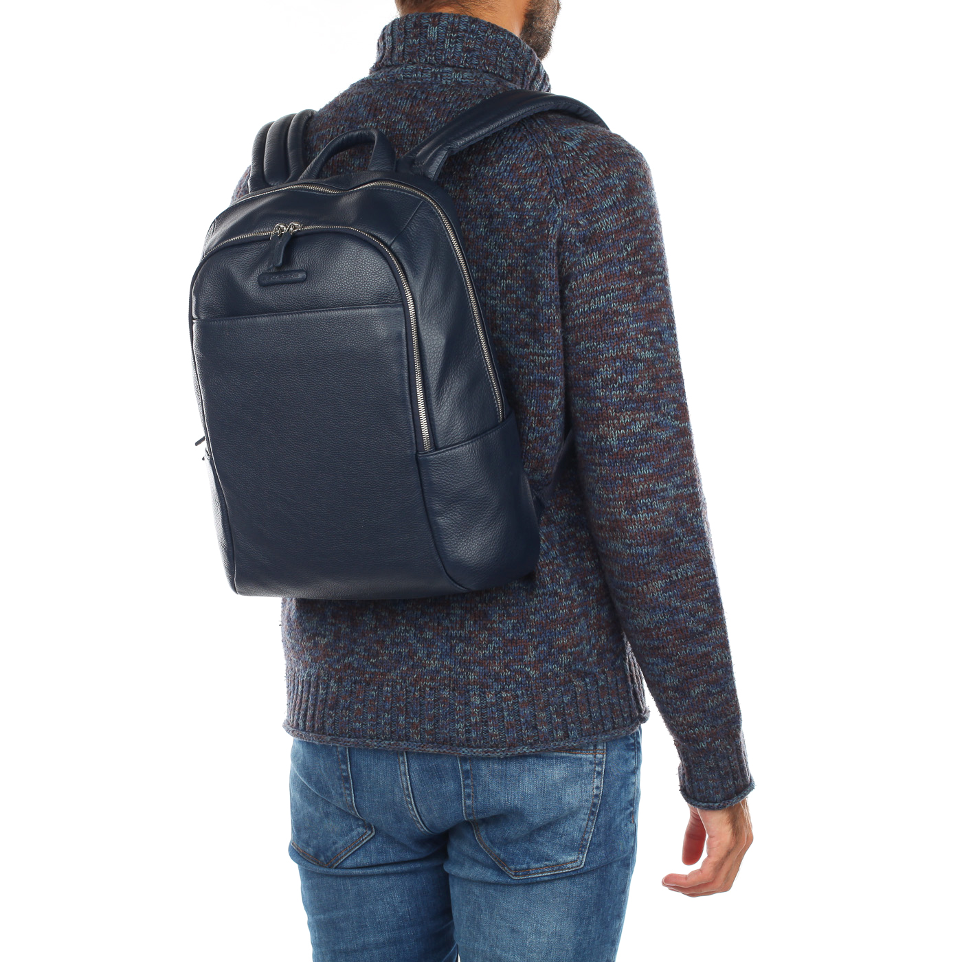 Мужской кожаный рюкзак с отделением для ноутбука Piquadro Modus