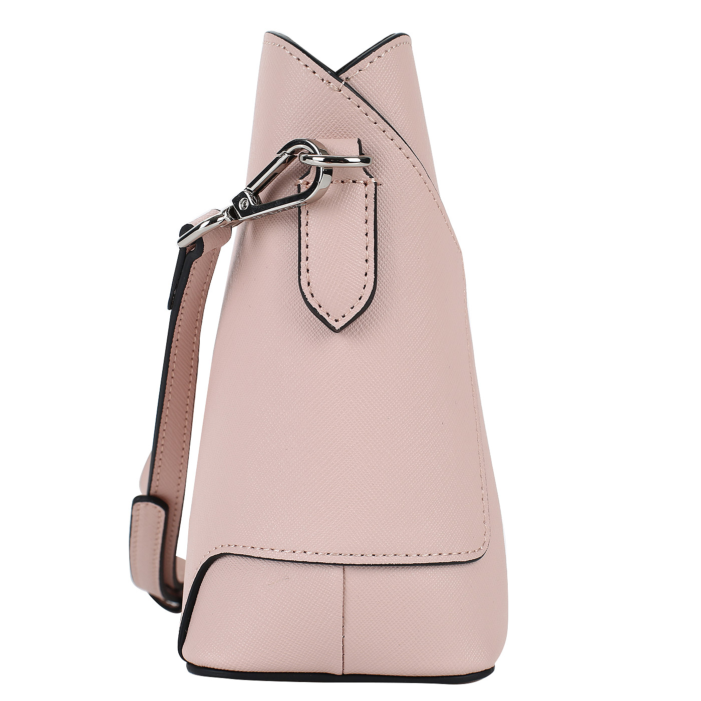 Аккуратная сумочка из розового сафьяна Cromia Wisper