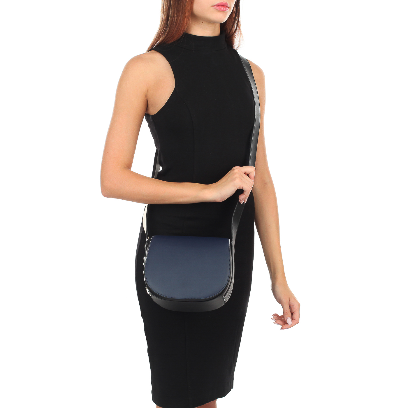 Сумочка-седло из кожи DKNY Bedford