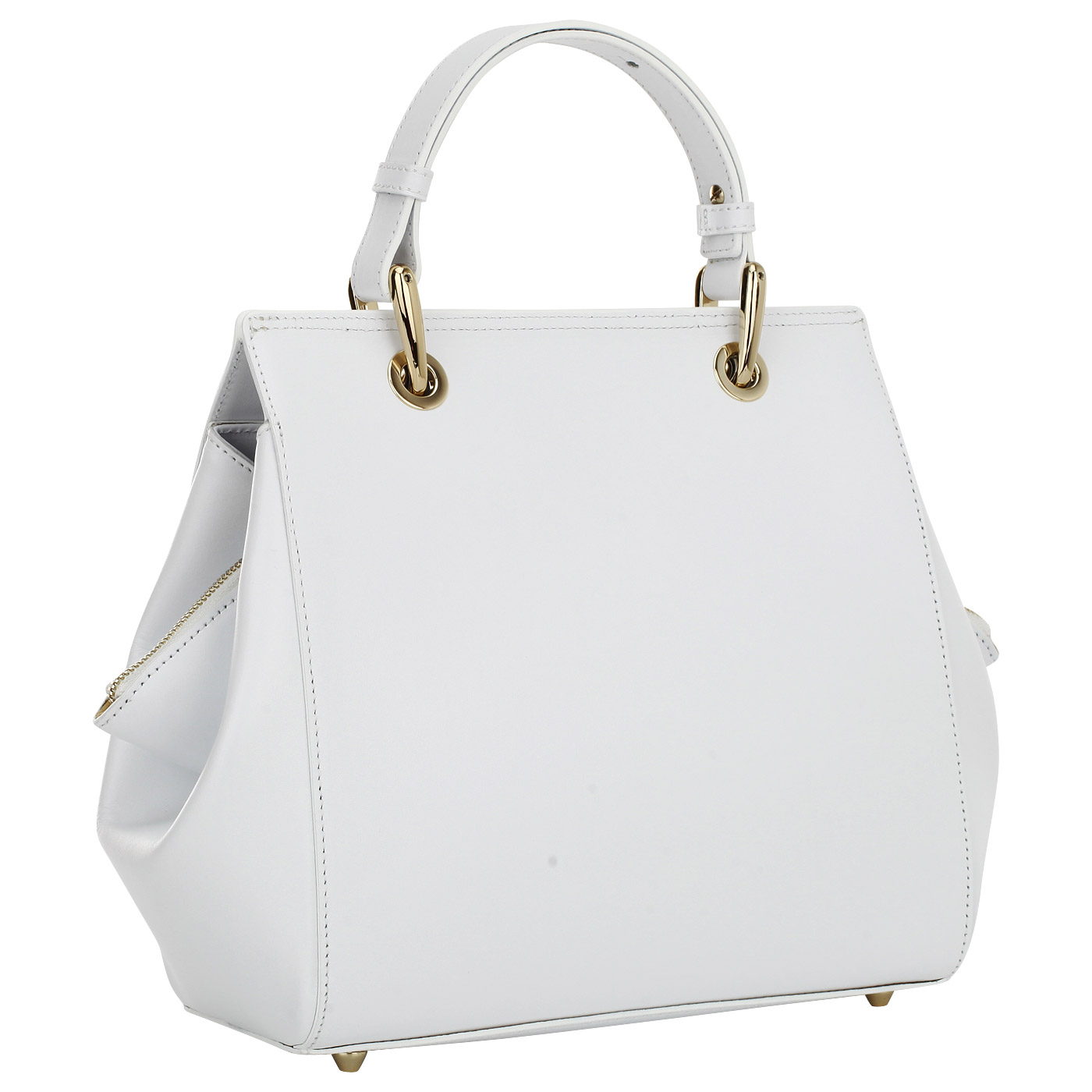 Белая сумка с вышивкой Valentino Orlandi Viviana