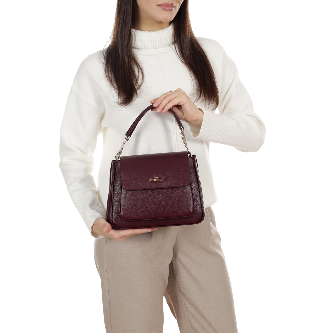 Кожаная сумка Aurelli Soft