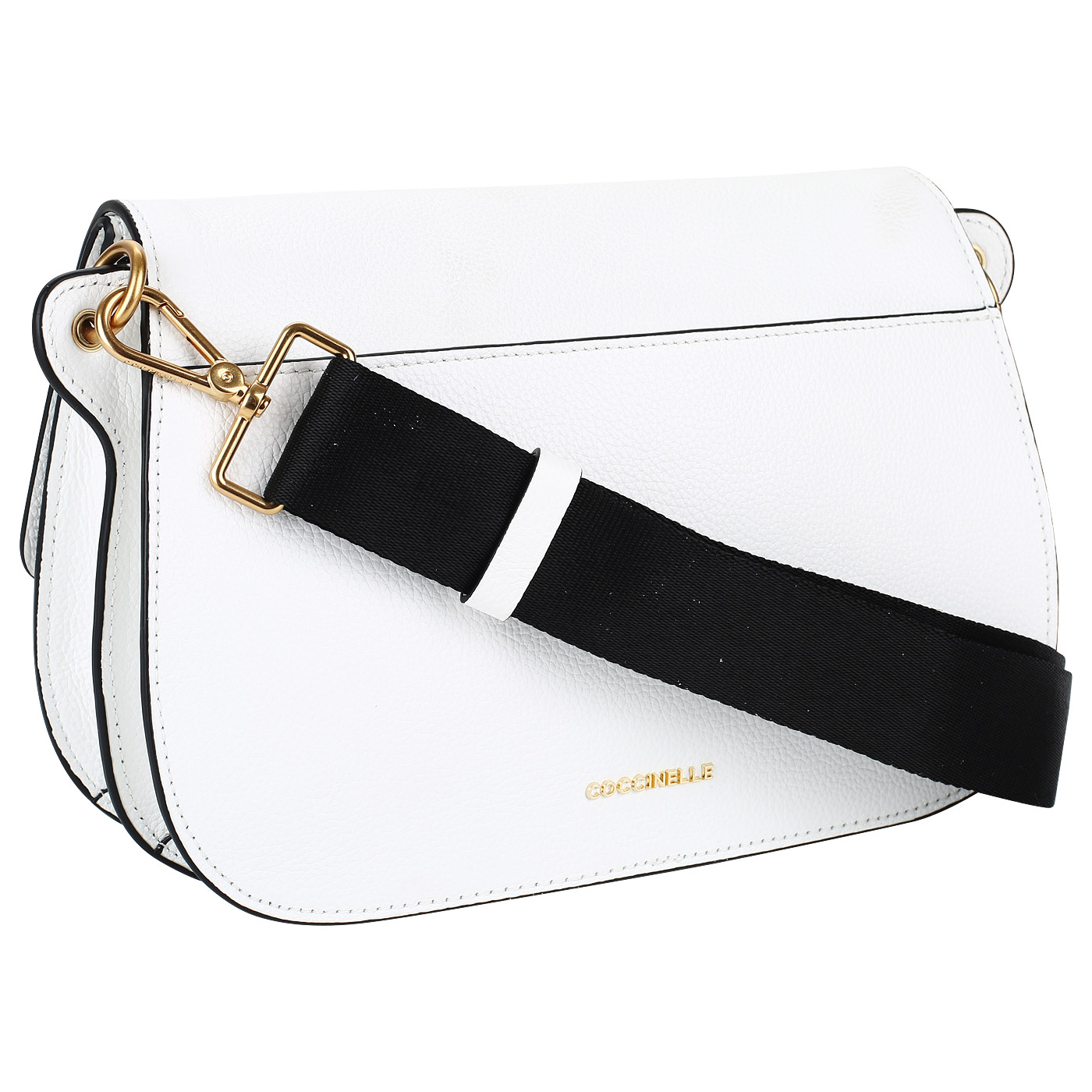 Женская сумочка из белой кожи Coccinelle Ambrine graphic