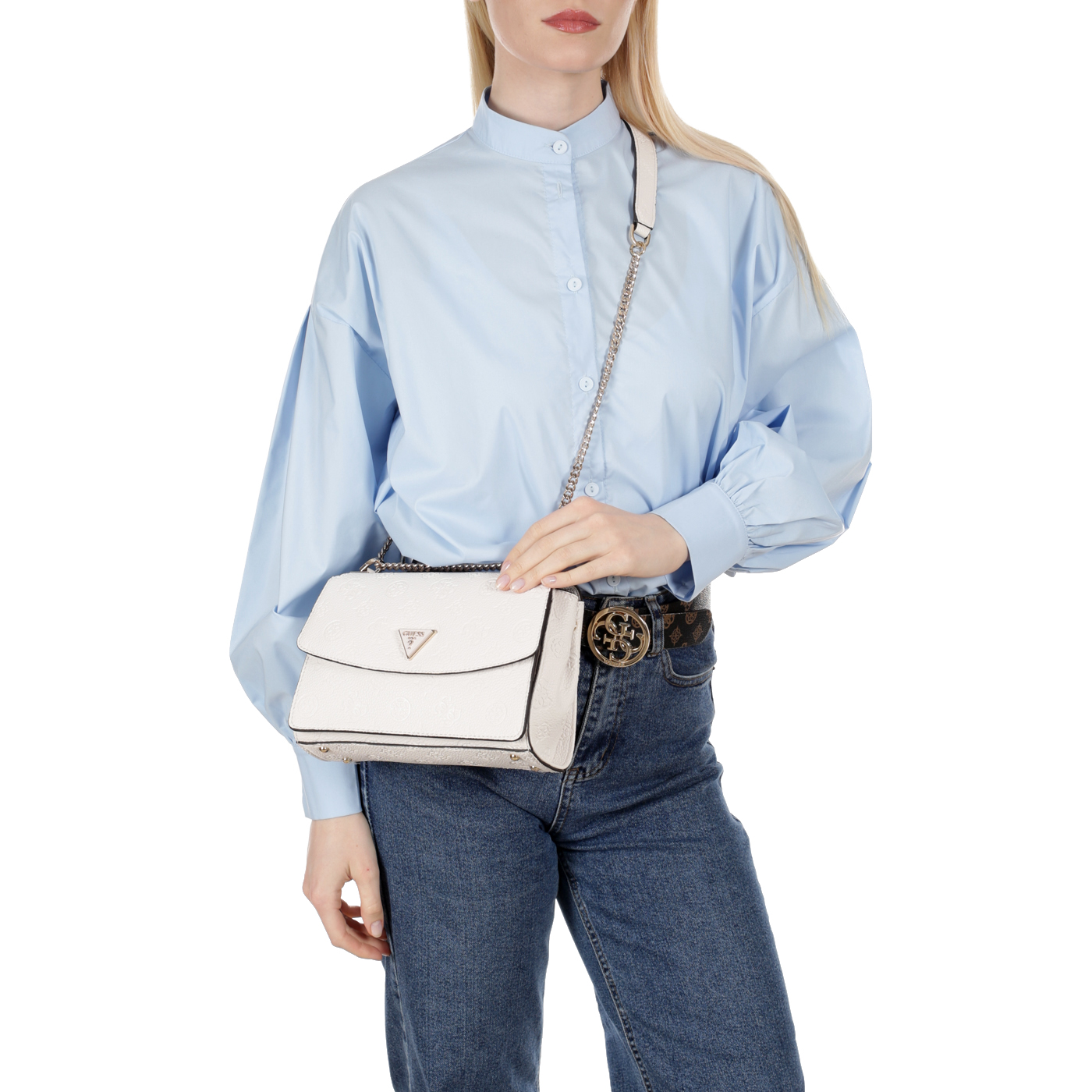 Сумка через плечо с цепочкой Guess Cresidia