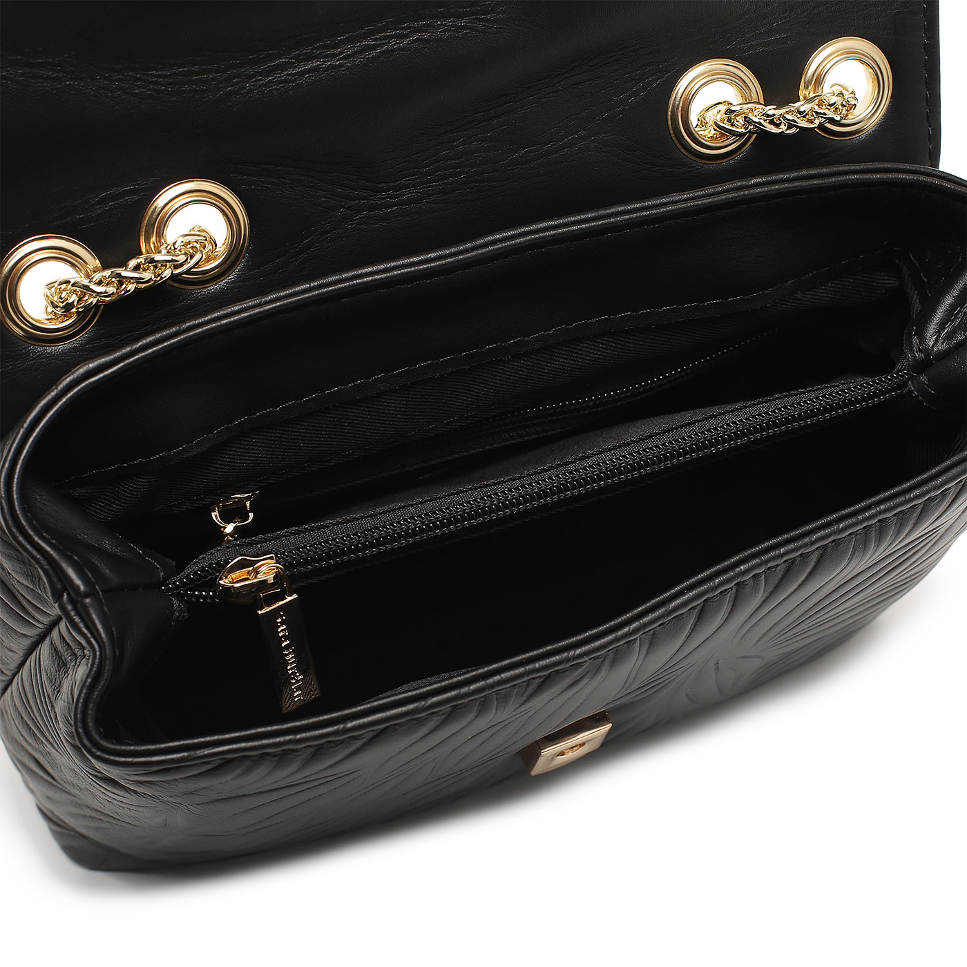 Кожаная сумка с цепочкой Sara Burglar Kate Leaf