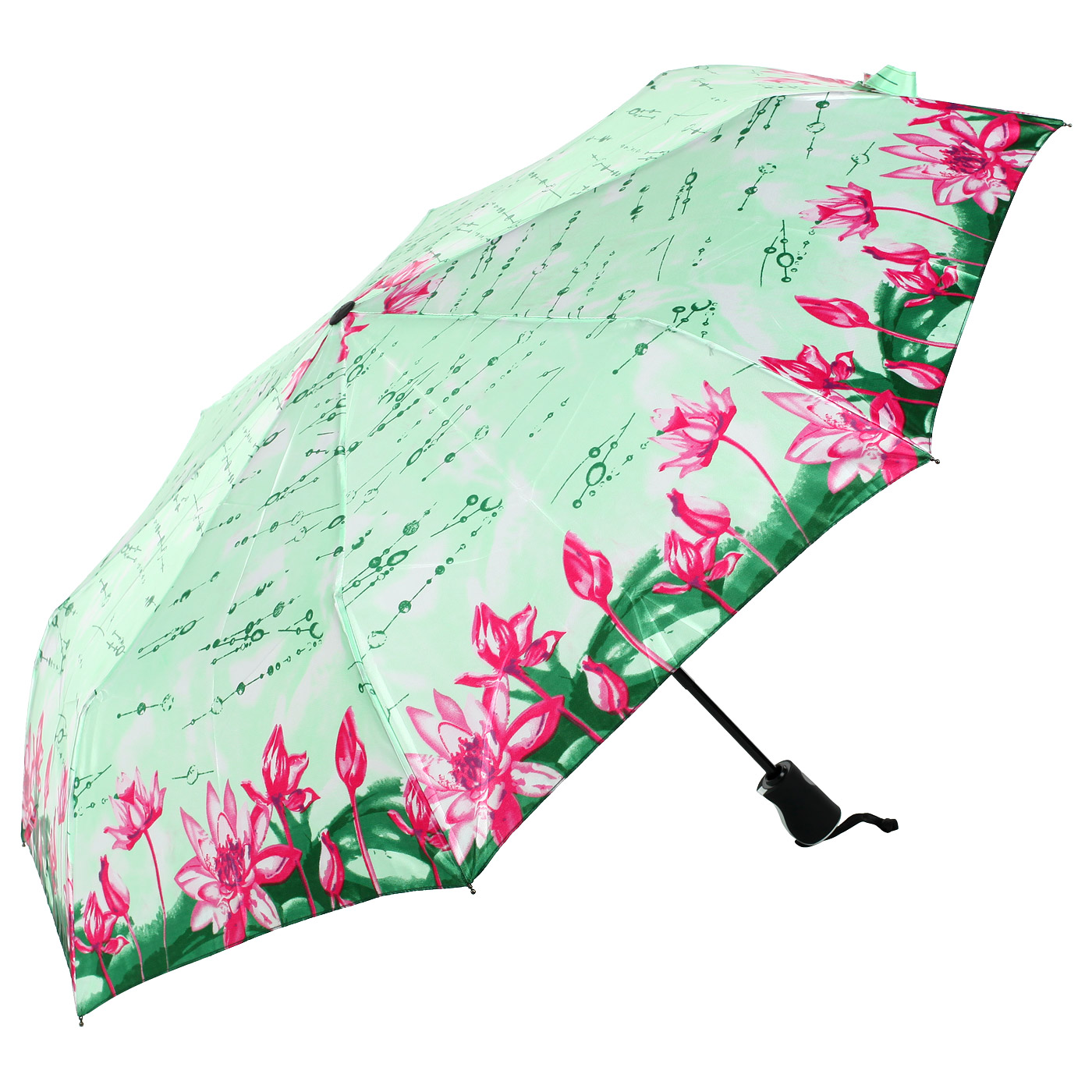 Raindrops Складной зонт с принтом