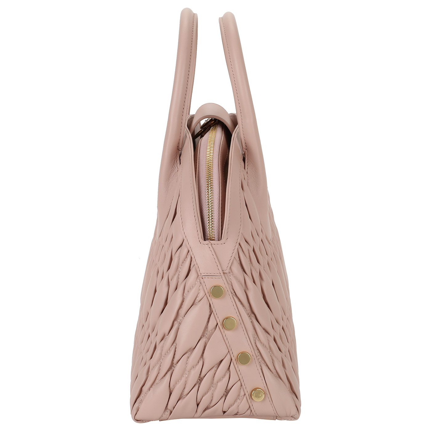 Розовая стеганая сумка Valentino Orlandi Kendal