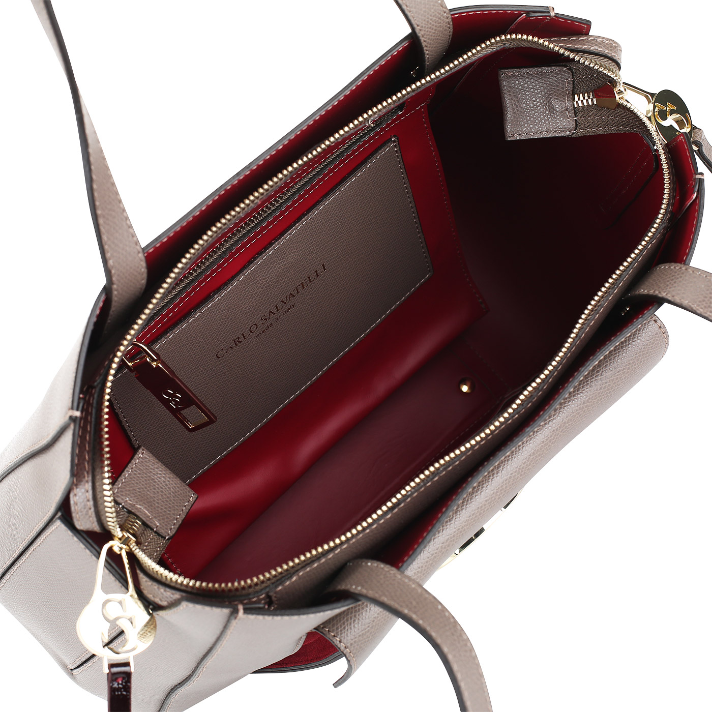 Сумка из тисненой кожи Carlo Salvatelli Lord