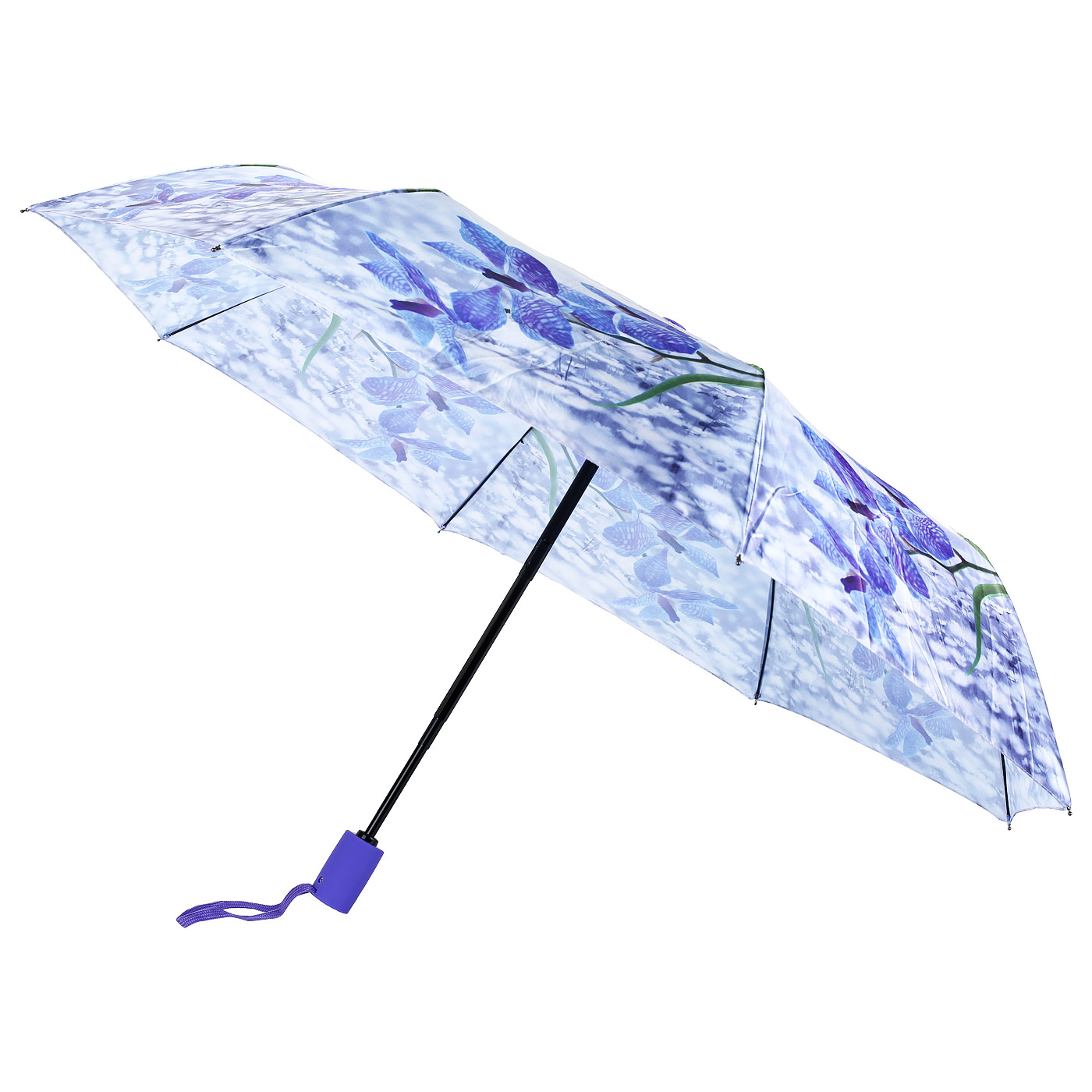 Складной автоматический зонт Raindrops 
