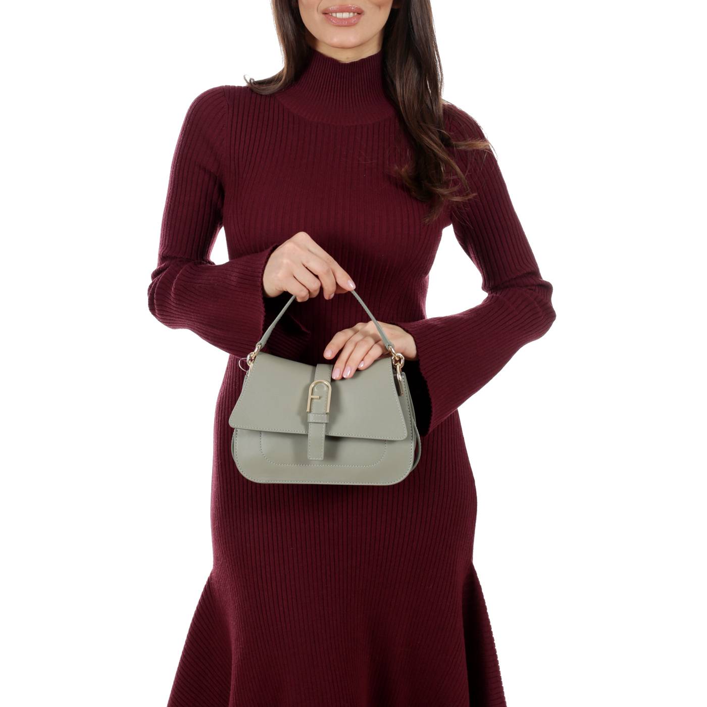 Кожаная сумка Furla Flow