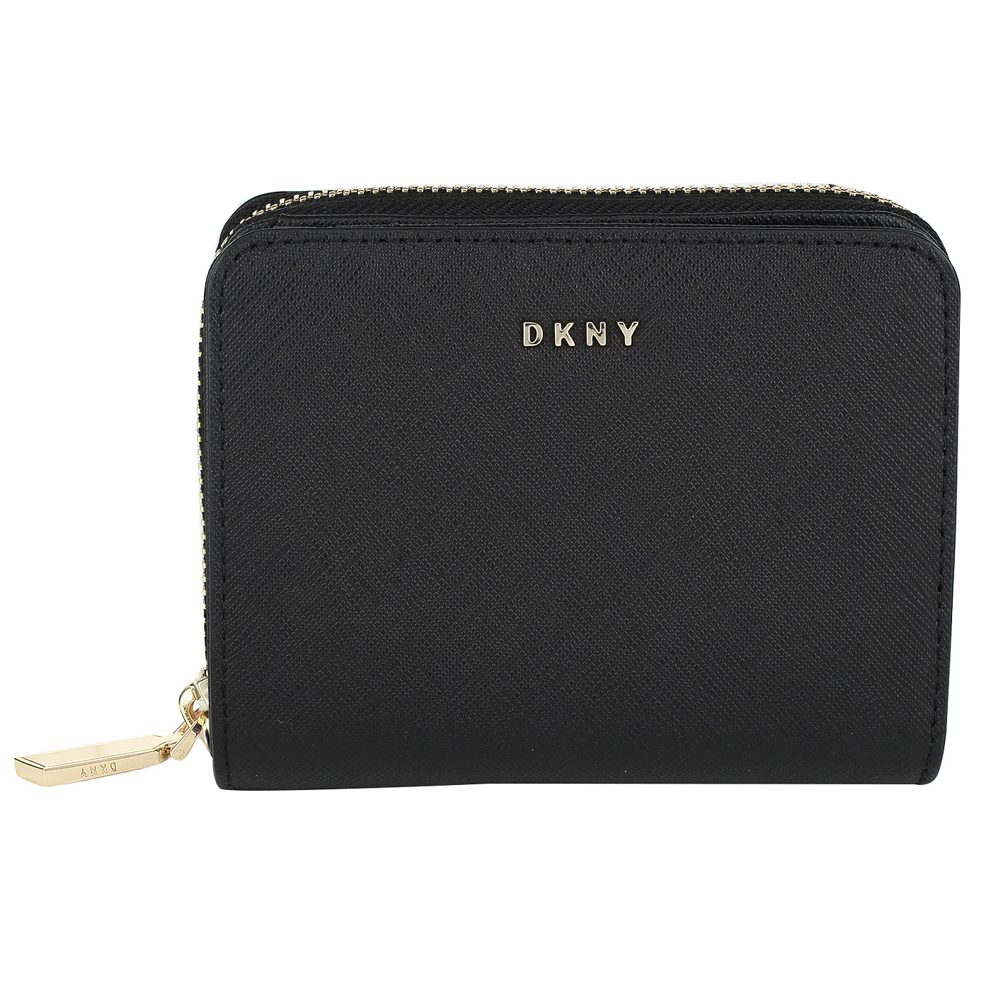 DKNY Компактное женское портмоне из натуральной сафьяновой кожи