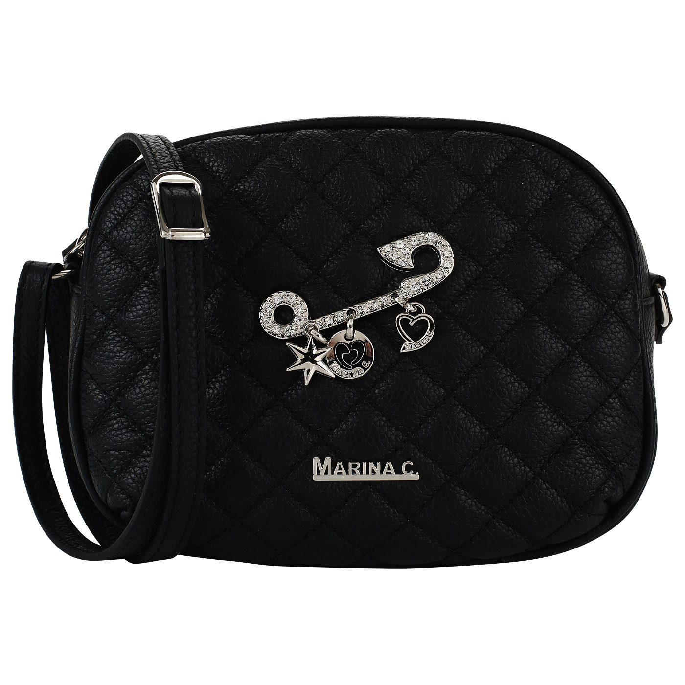 Marina Creazioni Женская стеганая сумочка с декором